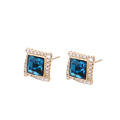 95381 Promote price ancient royal style copper alloy paving earrings Crystals from Swarovski